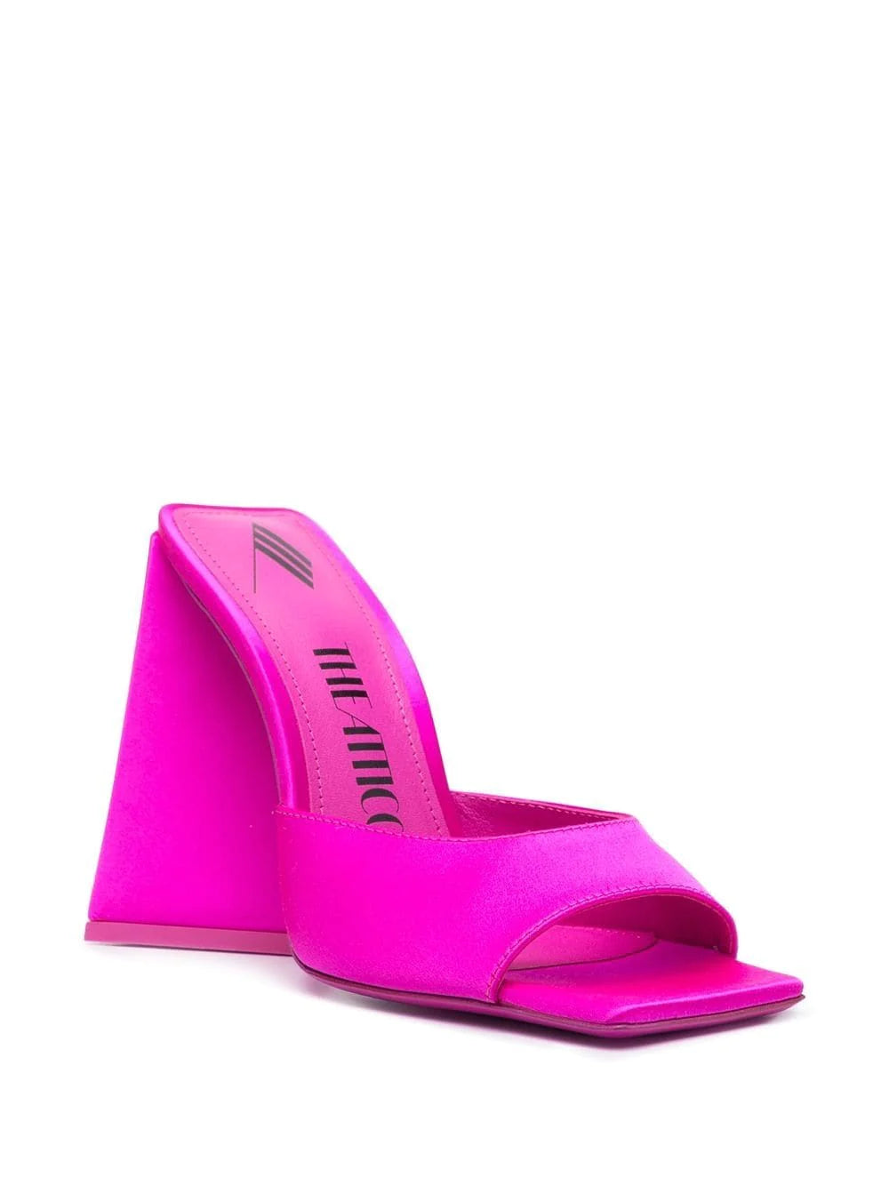 THE ATTICO Sandalo in raso fucsia