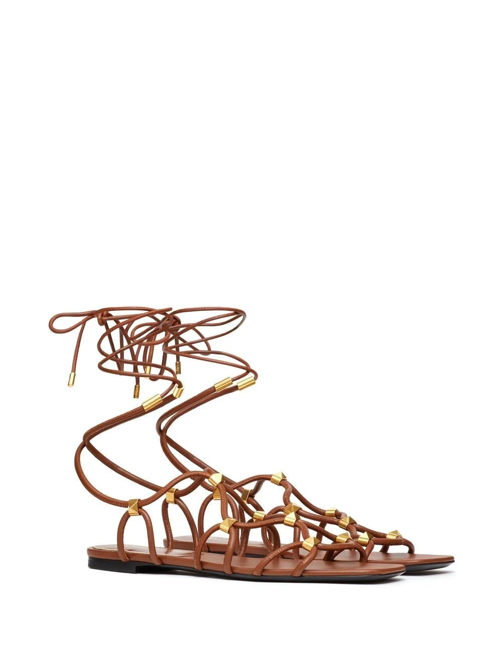 VALENTINO GARAVANI Sandalo in pelle marrone