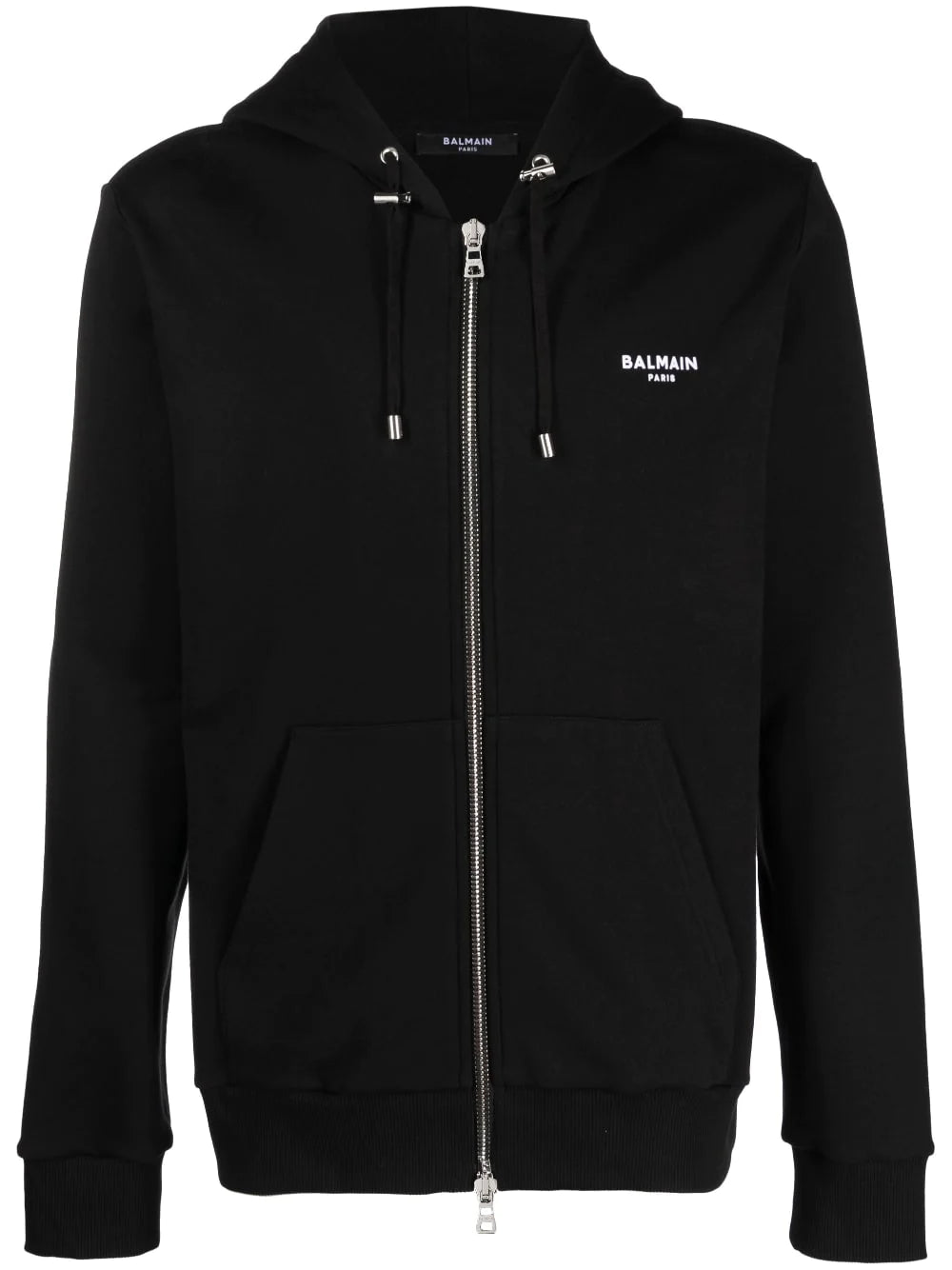 BALMAIN Felpa cotone nero