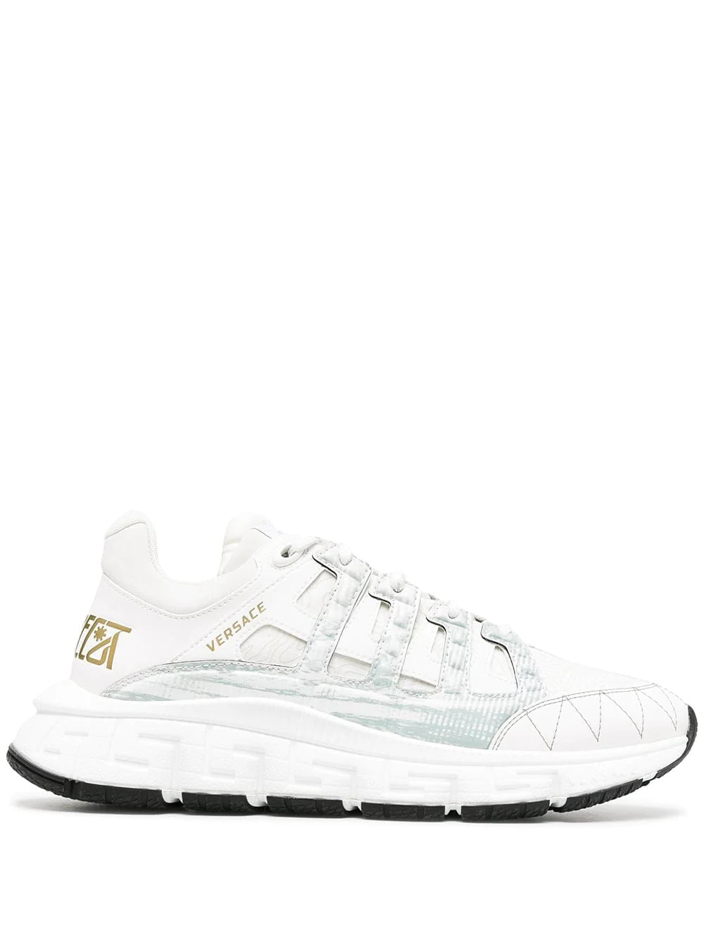 VERSACE Sneaker pelle bianco