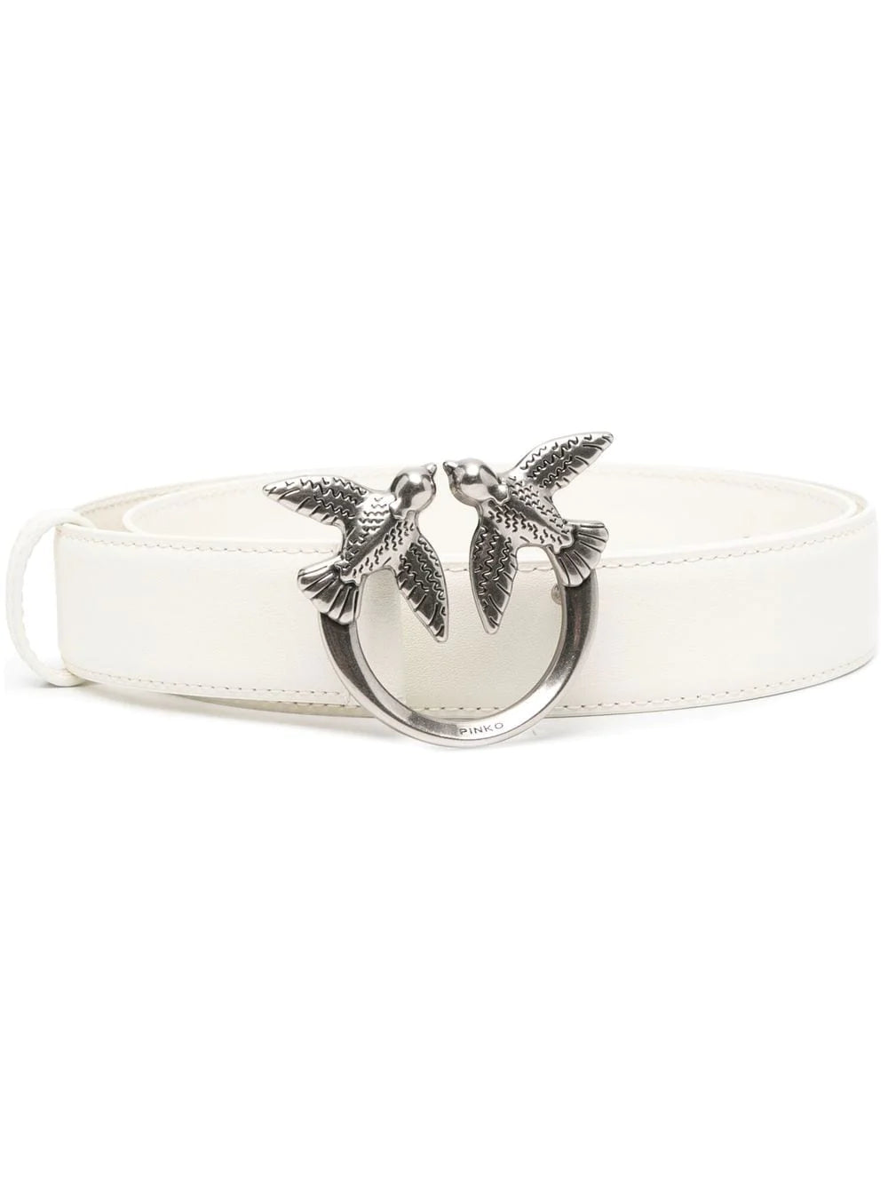 PINKO Cintura pelle bianco