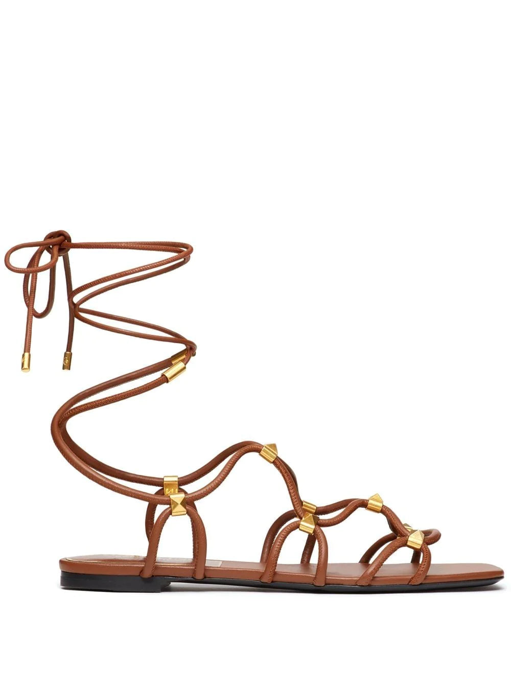 VALENTINO GARAVANI Sandalo in pelle marrone