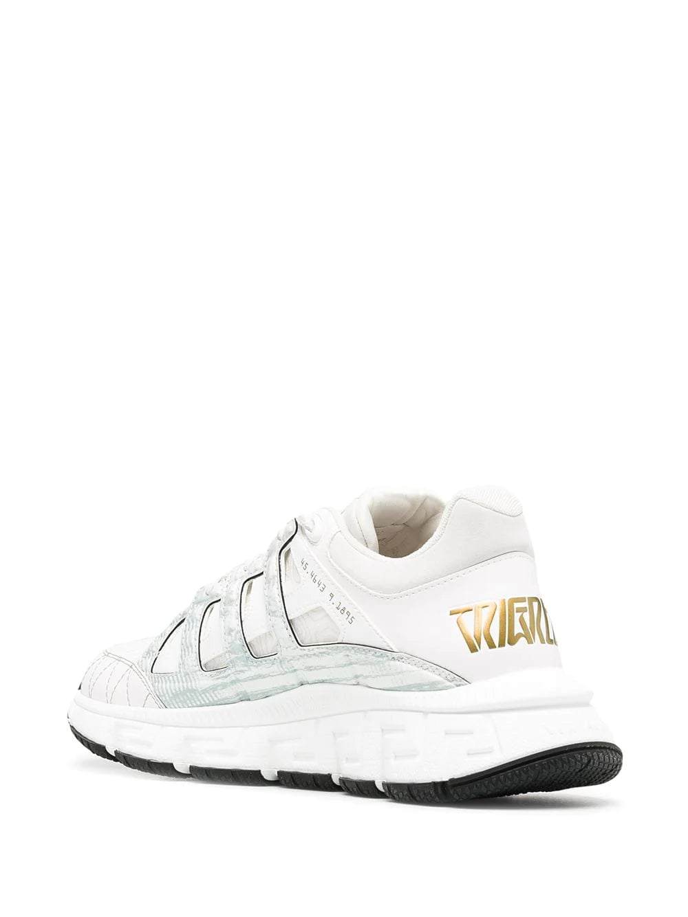 VERSACE Sneaker pelle bianco