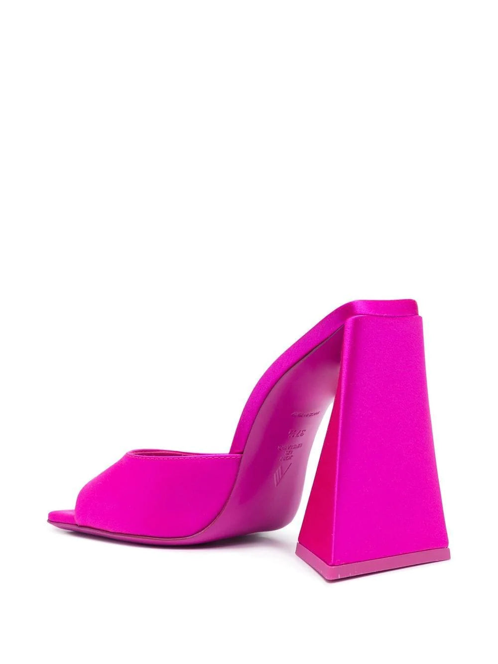 THE ATTICO Sandalo in raso fucsia