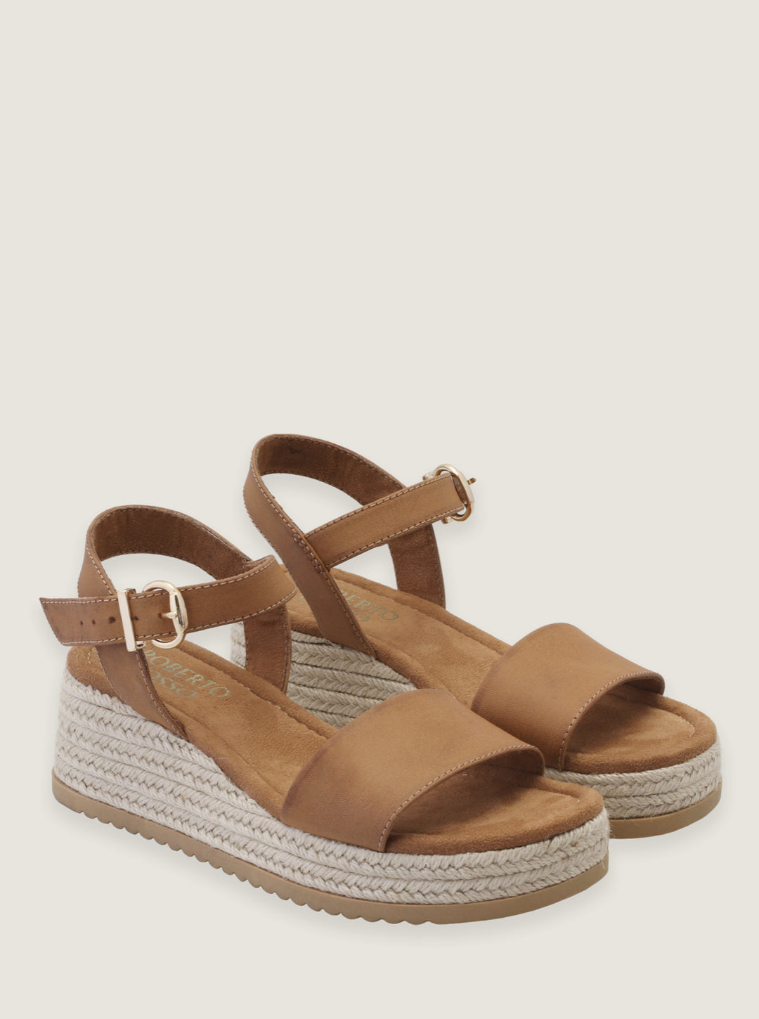LILI WEDGE SANDAL COGNAC
Espadrille Wedge Sandaler