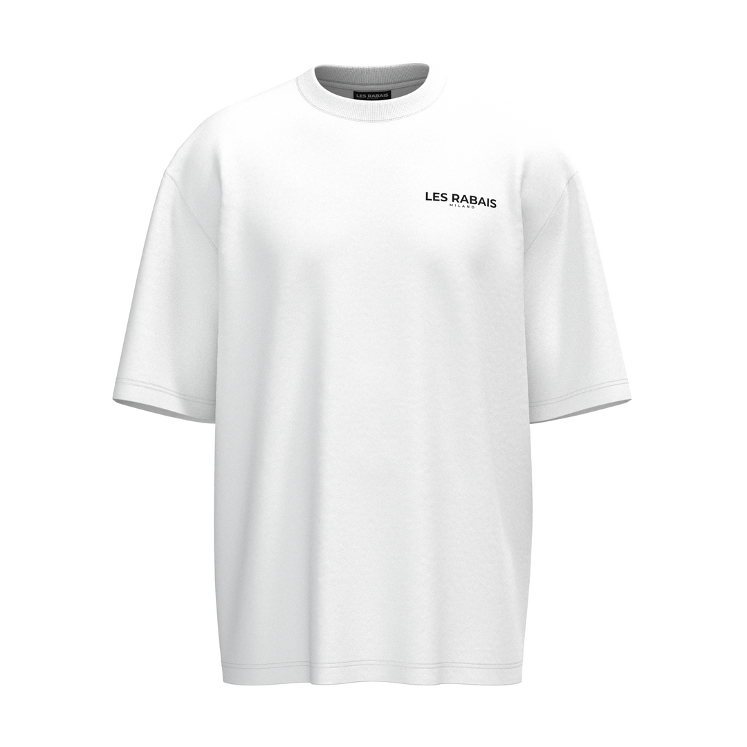 Les Rabais Milano T-Shirt con logo lato cuore