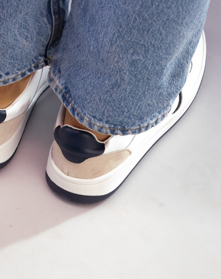 Gregers – Clay Leather White Blue