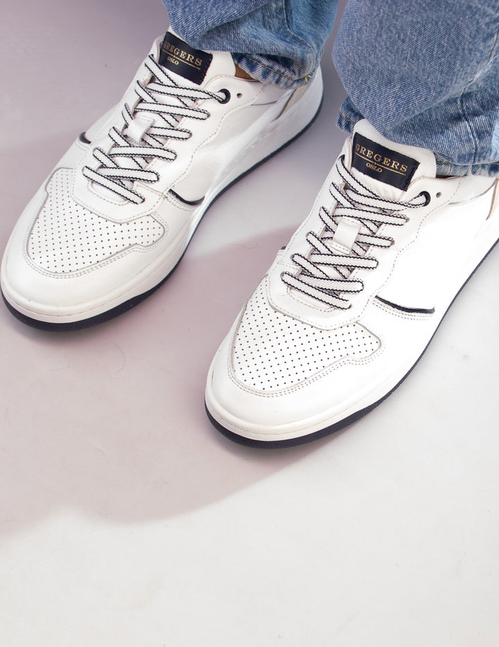 Gregers – Clay Leather White Blue