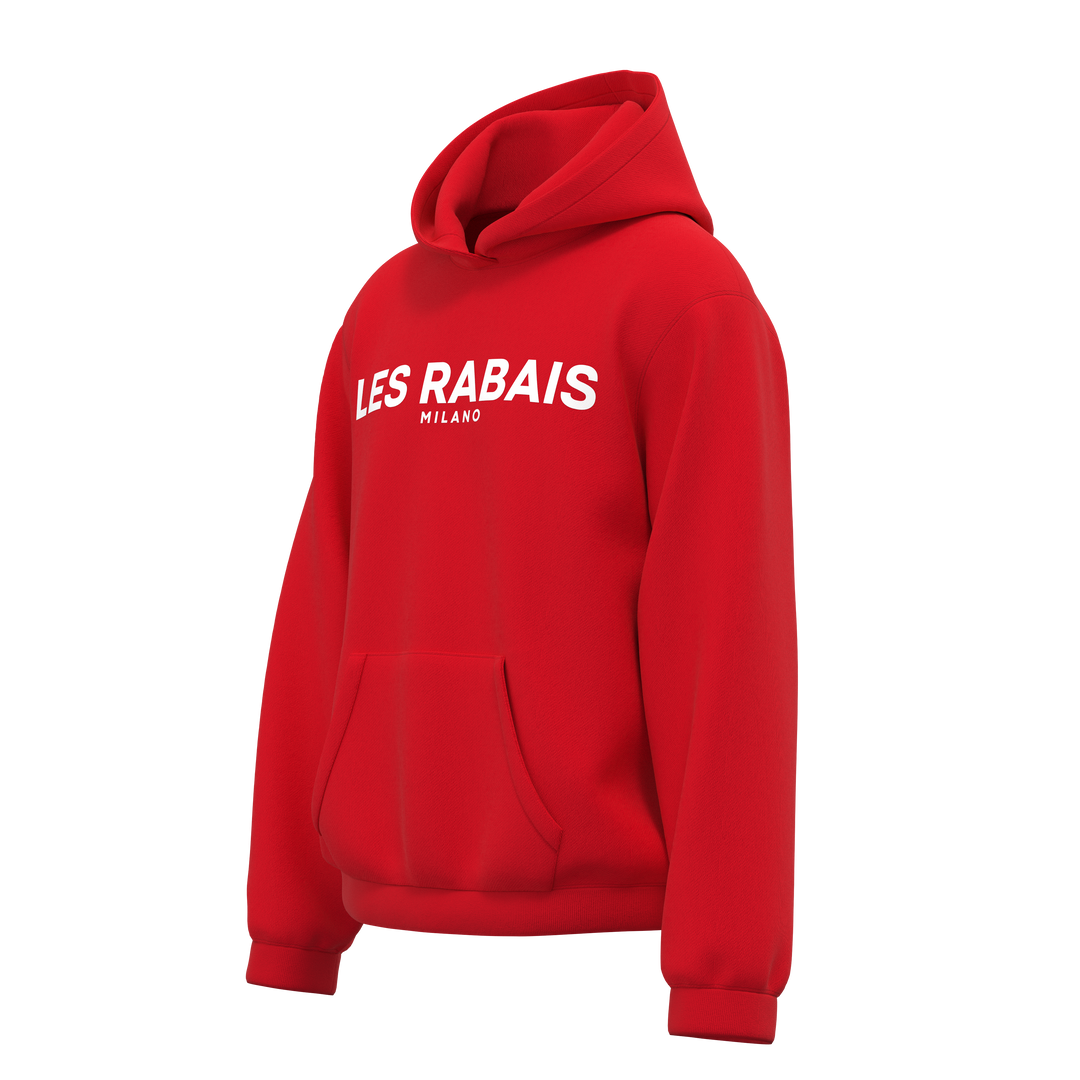 Les Rabais Milano Felpa big logo red