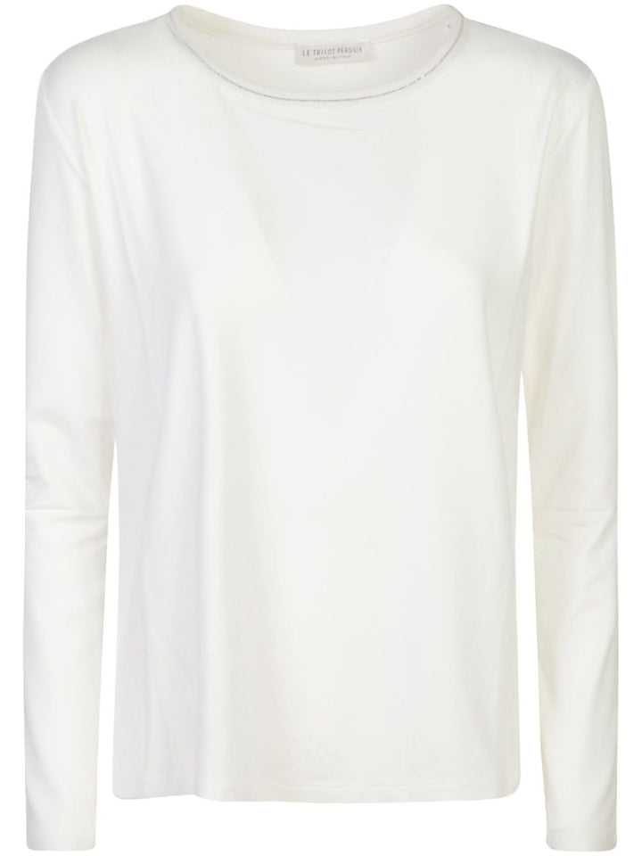Le Tricot Perugia
T-shirt con scollo decorato