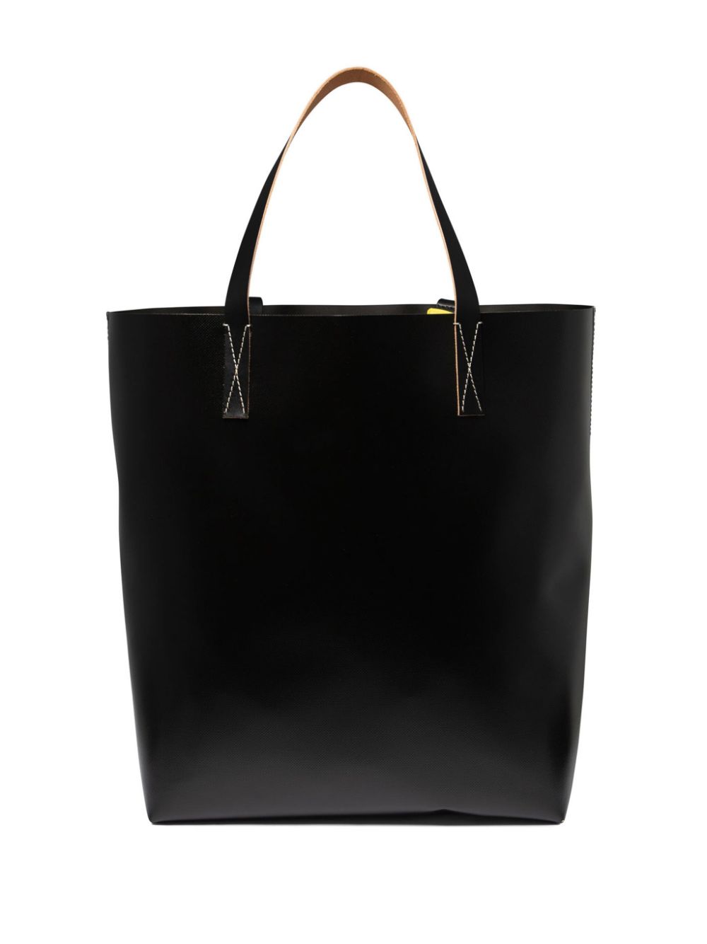 Marni
borsa tote in pelle con stampa logo