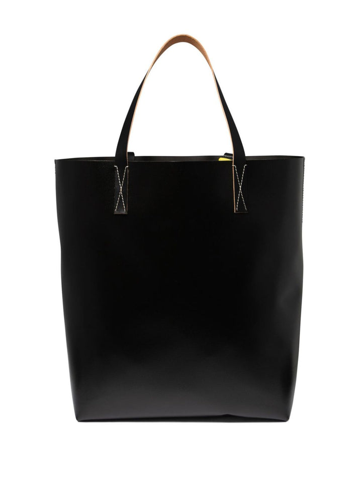 Marni
borsa tote in pelle con stampa logo