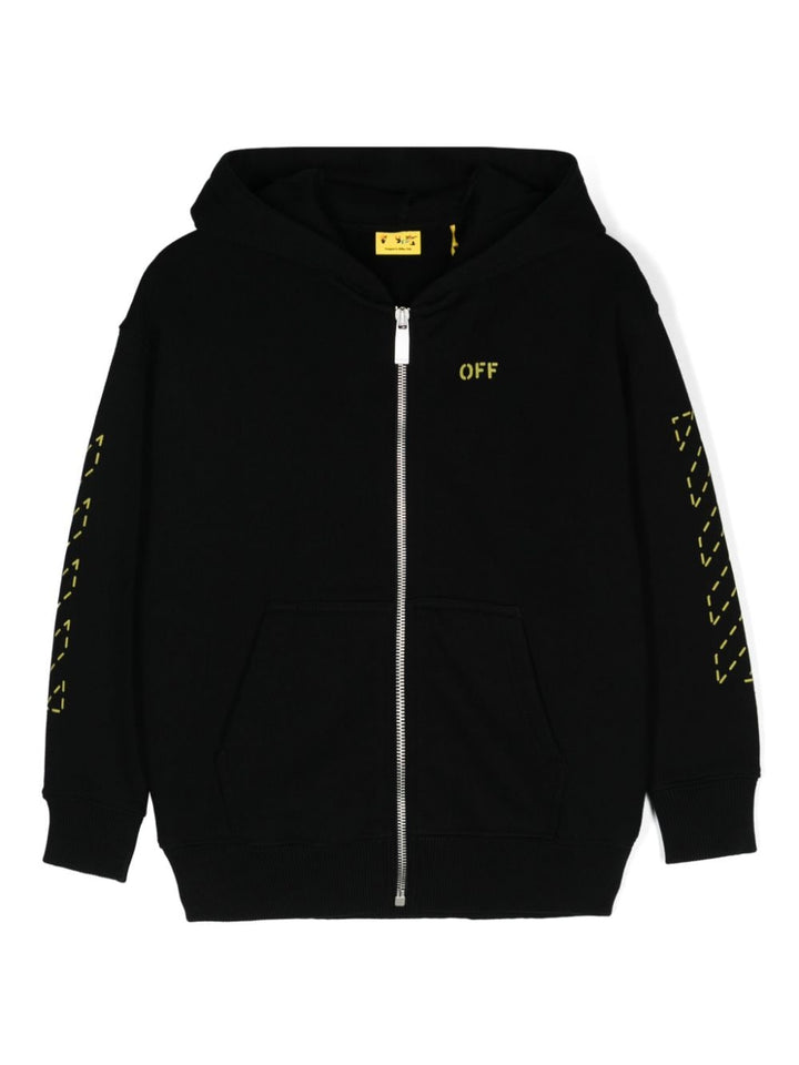 Off-White Kids
Felpa Arrow Stitch con cappuccio