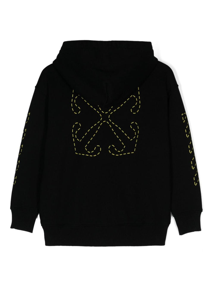 Off-White Kids
Felpa Arrow Stitch con cappuccio