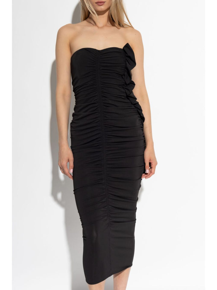 The Attico abito midi con ruches