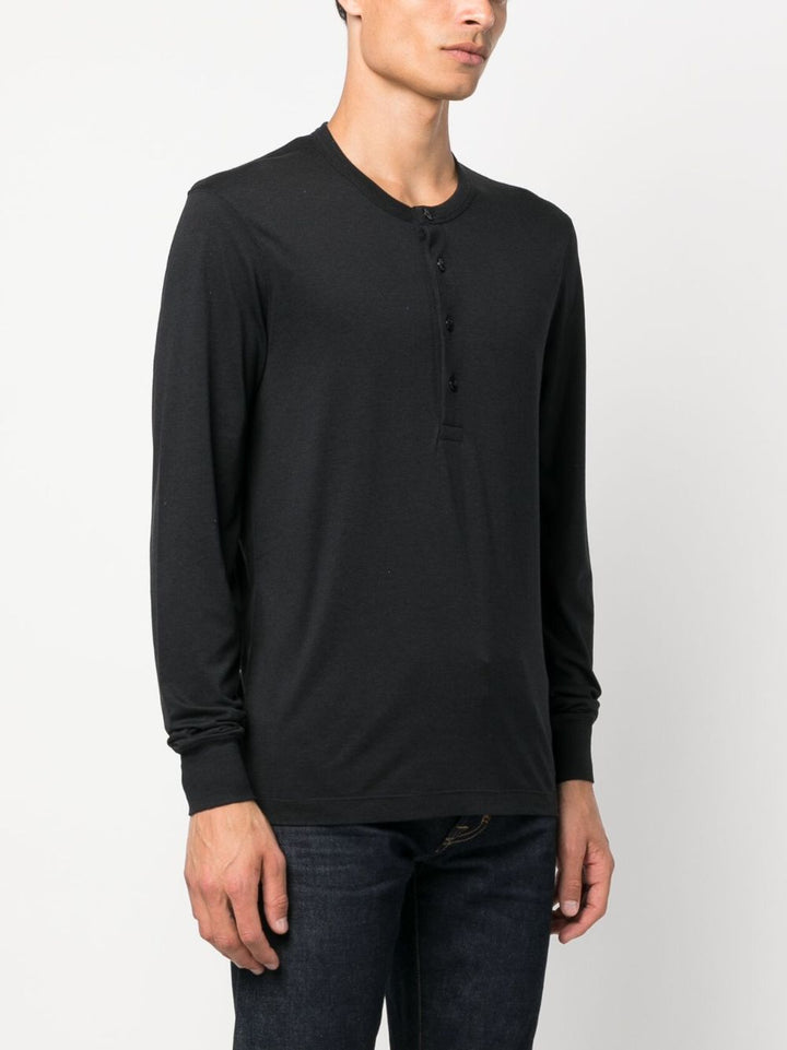 TOM FORD
T-shirt a maniche lunghe con bottoni