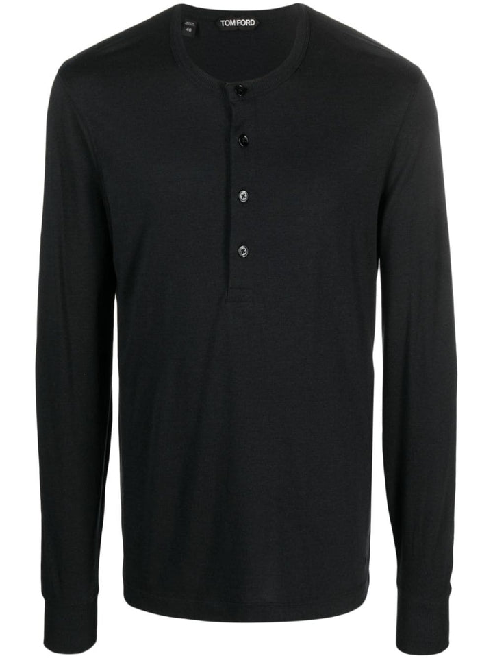 TOM FORD
T-shirt a maniche lunghe con bottoni