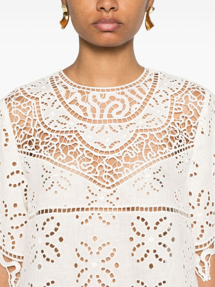 Ulla Johnson
Blusa Aria in pizzo sangallo