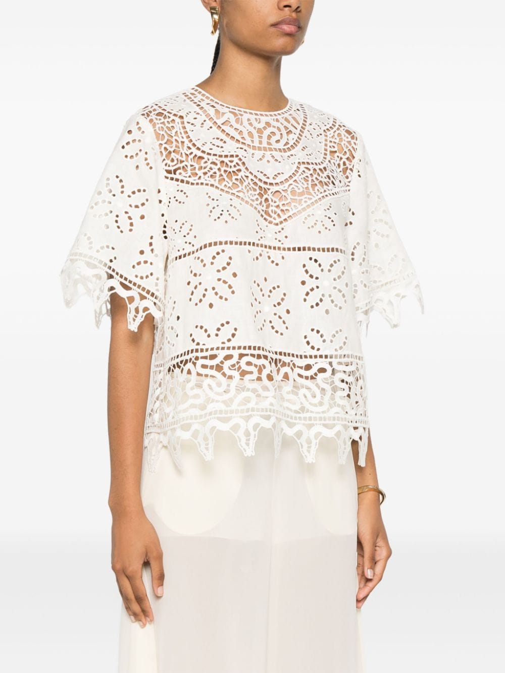 Ulla Johnson
Blusa Aria in pizzo sangallo