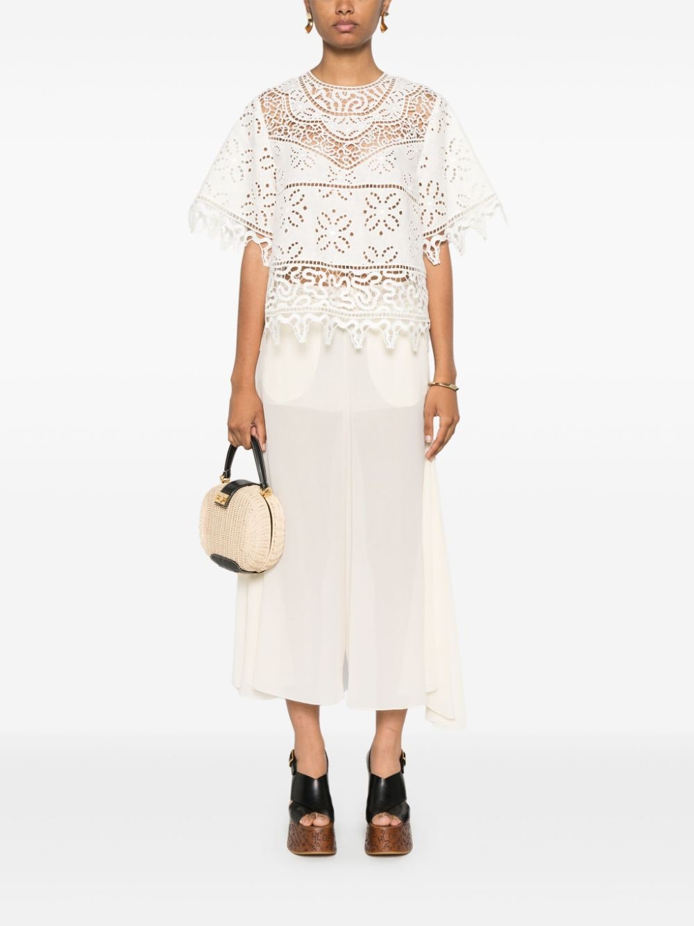 Ulla Johnson
Blusa Aria in pizzo sangallo