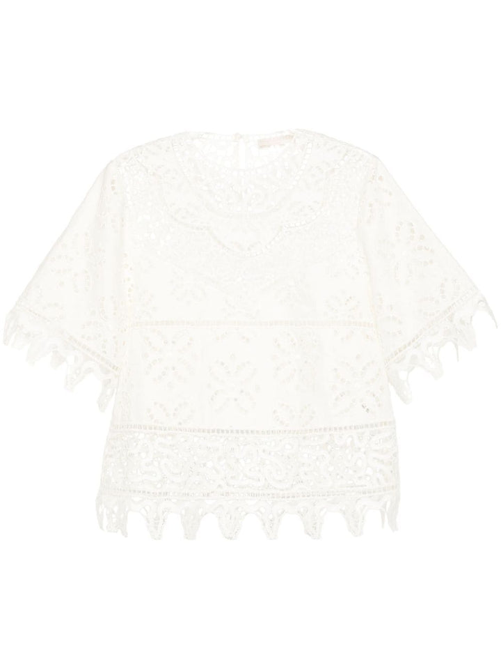 Ulla Johnson
Blusa Aria in pizzo sangallo