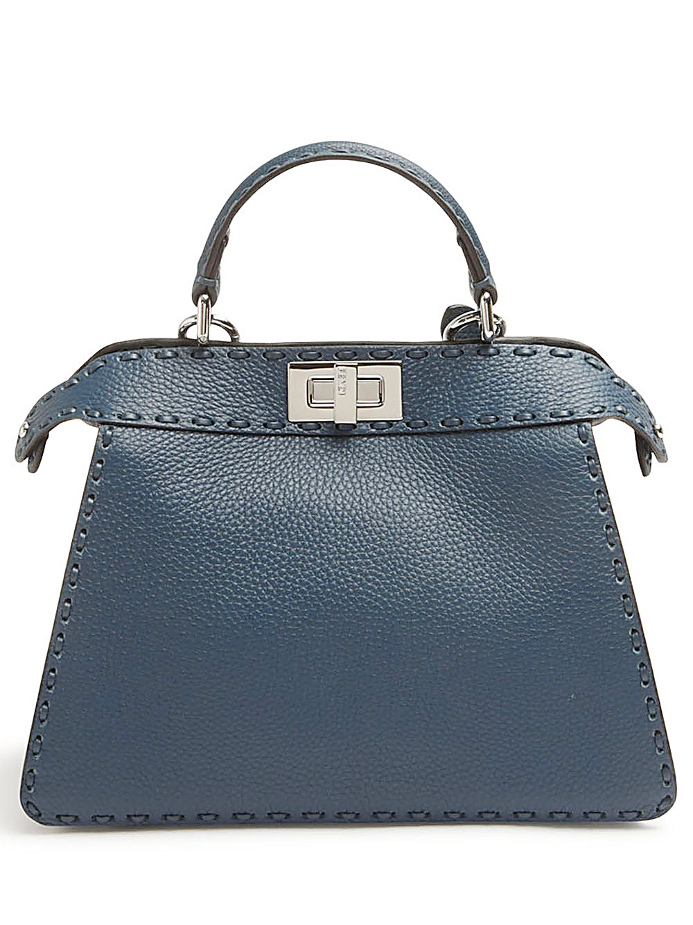 Fendi  Peekaboo ISeeU Medium Selleria
Borsa in Selleria blu cobalto con 722 impunture fatte a mano
