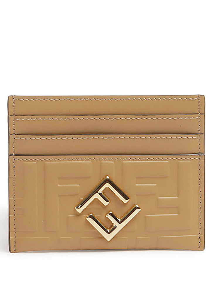 Card Case FF Diamonds
Porta carte piatto in pelle FF marrone chiaro