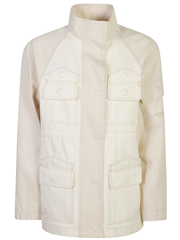 Fendi Blouson
Giacca in denim bianco