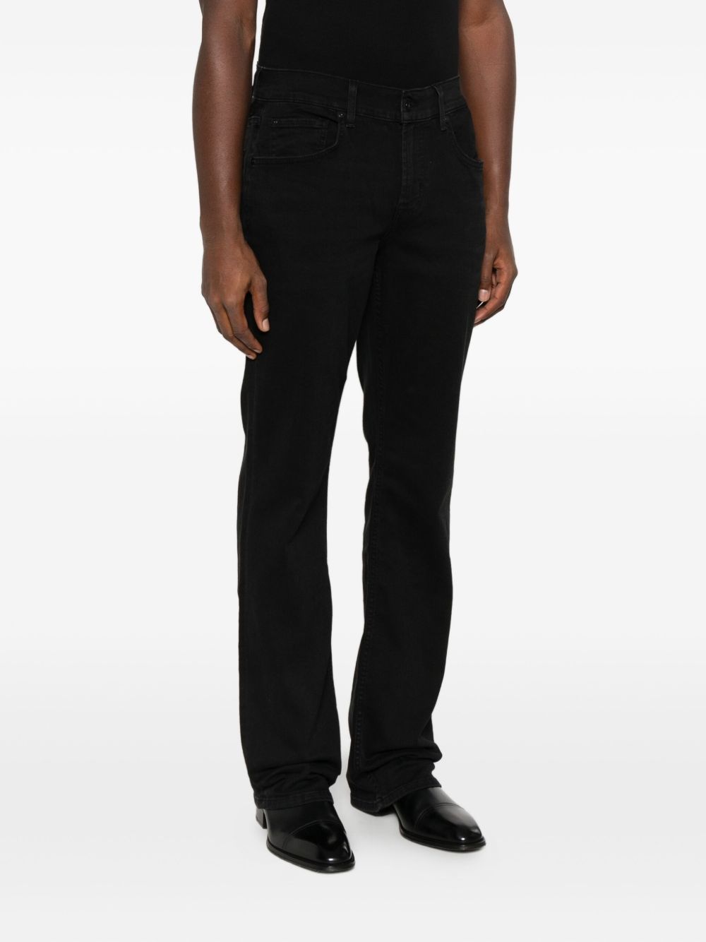 7 FOR ALL MANKIND 
Jeans nero cinque tasche gamba regolare
