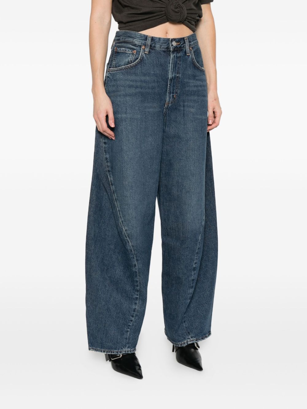 Agolde Pantaloni a vita alta