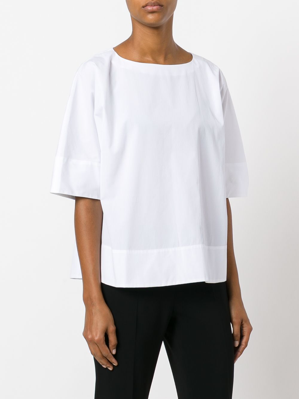 ALBERTO BIANI blusa con pieghe posteriori