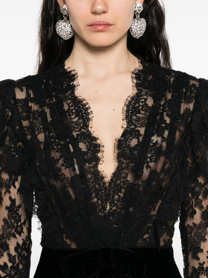 Alessandra Rich
Abito con decorazione in pizzo