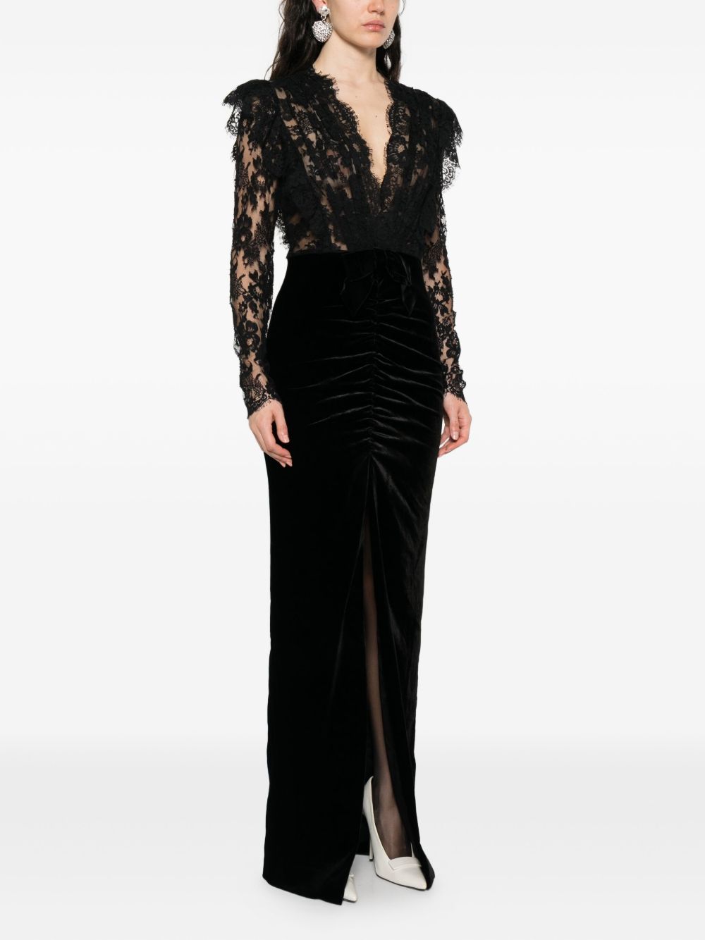 Alessandra Rich
Abito con decorazione in pizzo