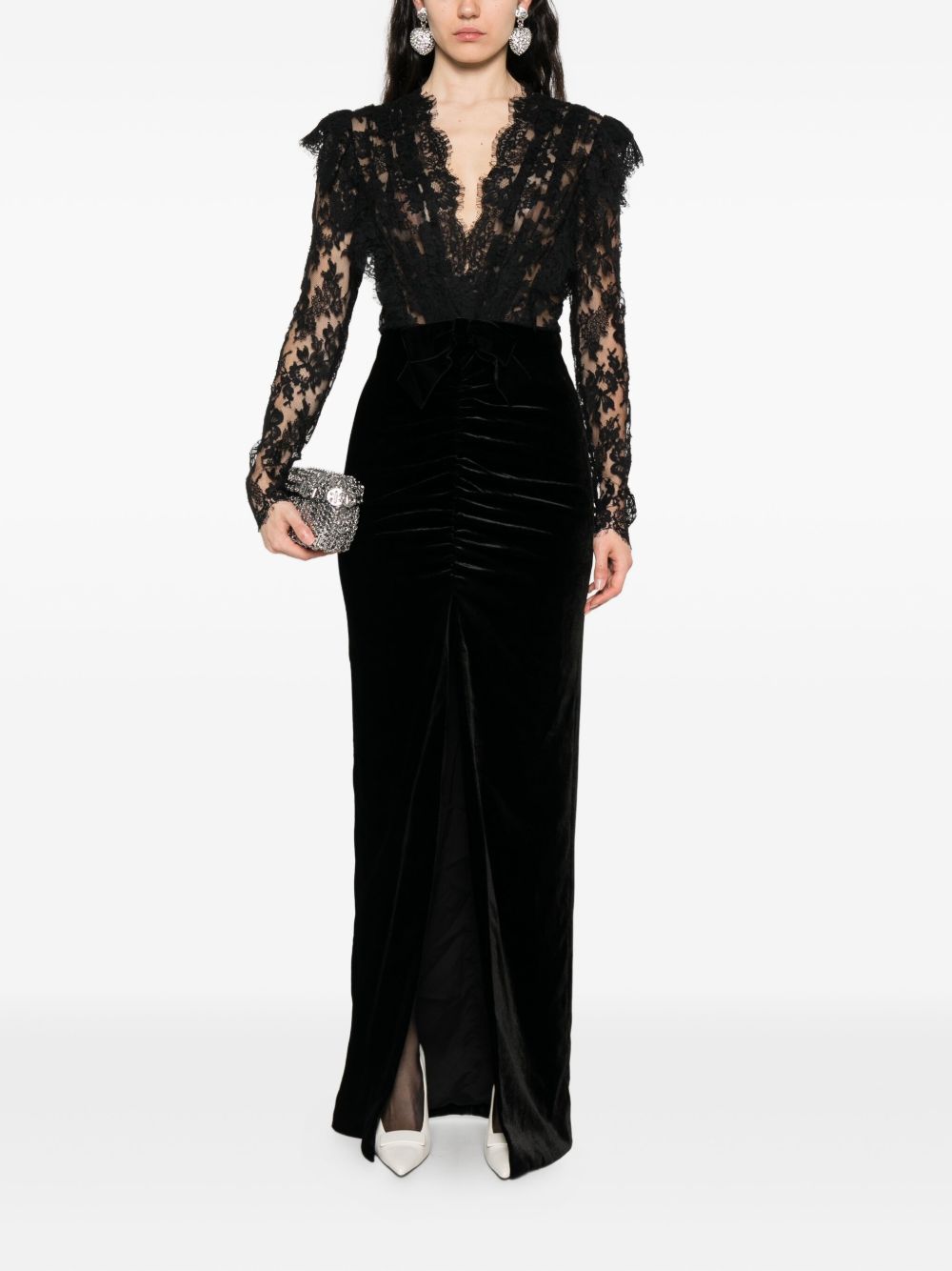 Alessandra Rich
Abito con decorazione in pizzo