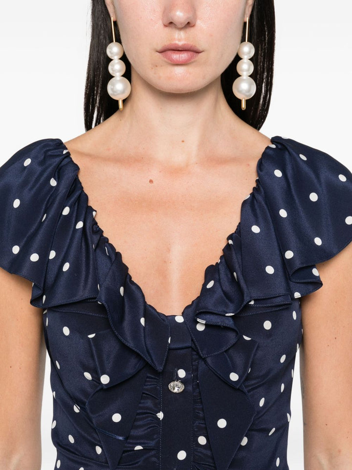 Alessandra Rich
Abito a pois con ruches