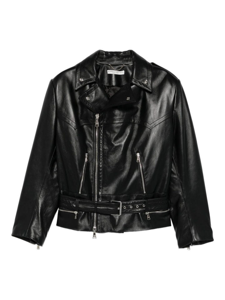 Alessandra Rich Giacca biker in pelle