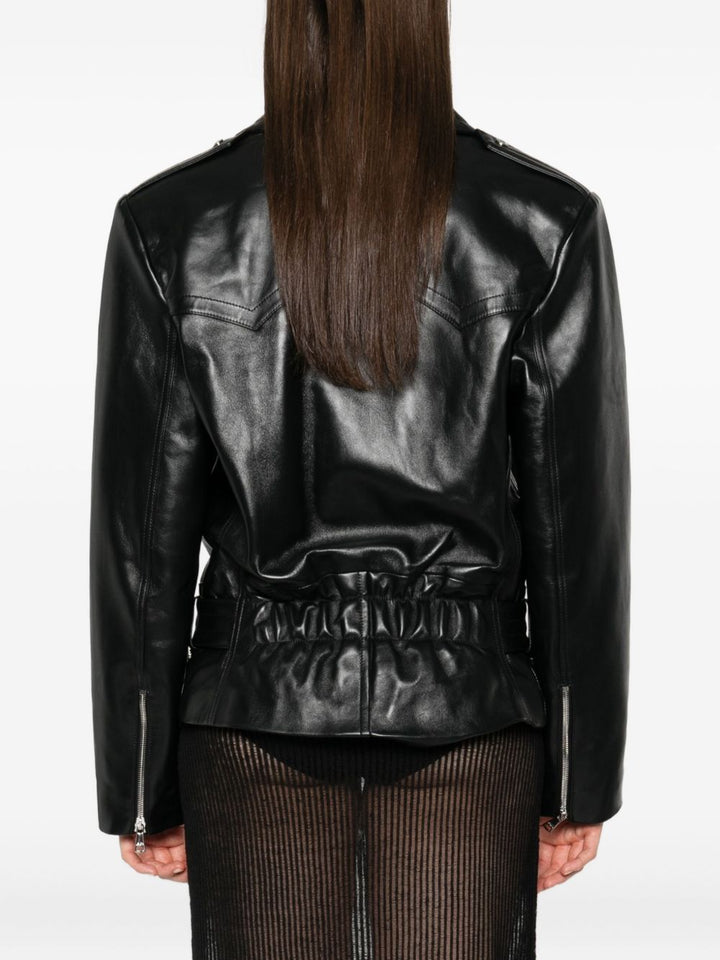 Alessandra Rich Giacca biker in pelle