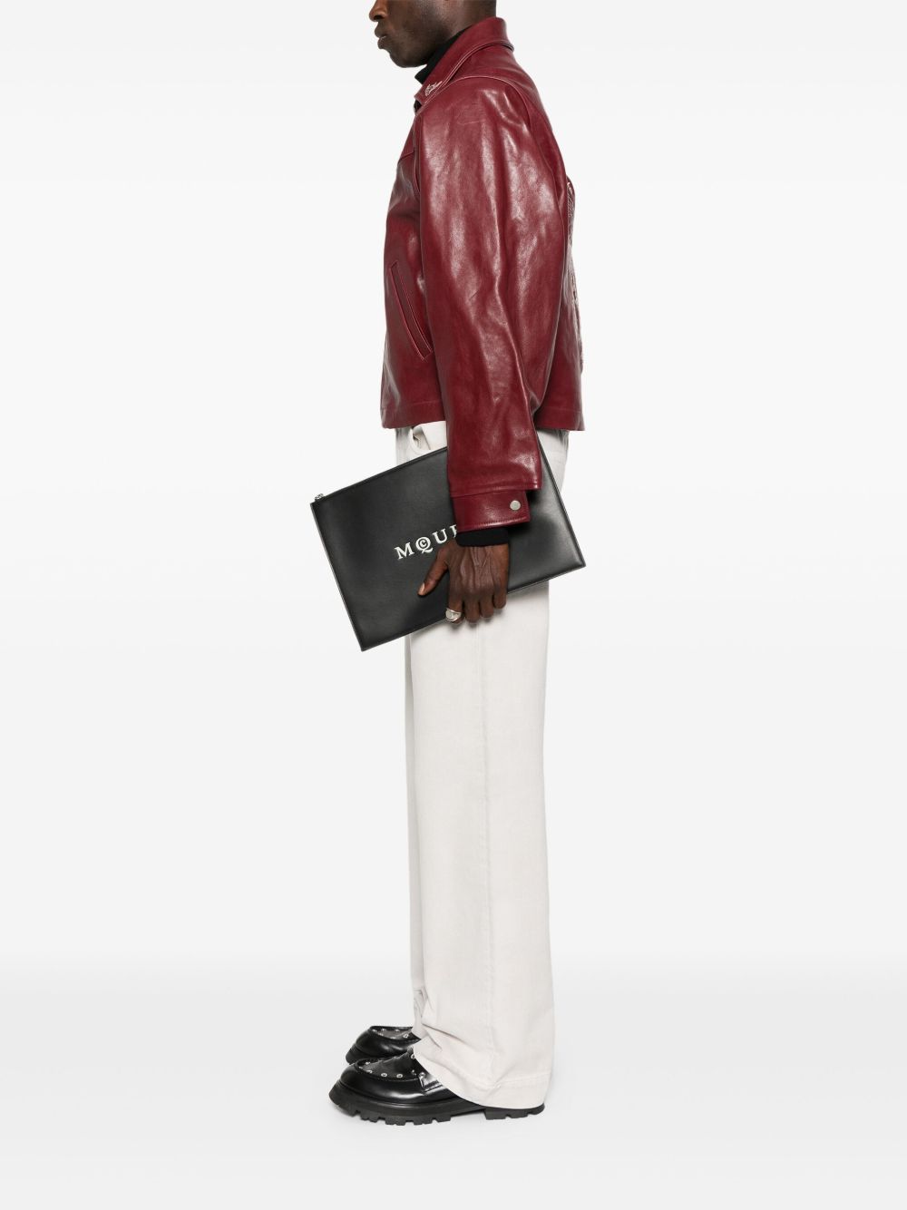 Alexander McQueenClutch con logo