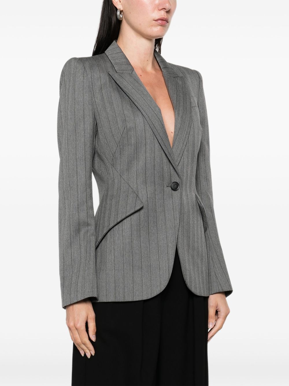 Alexander McQueen
Giacca monopetto gessata