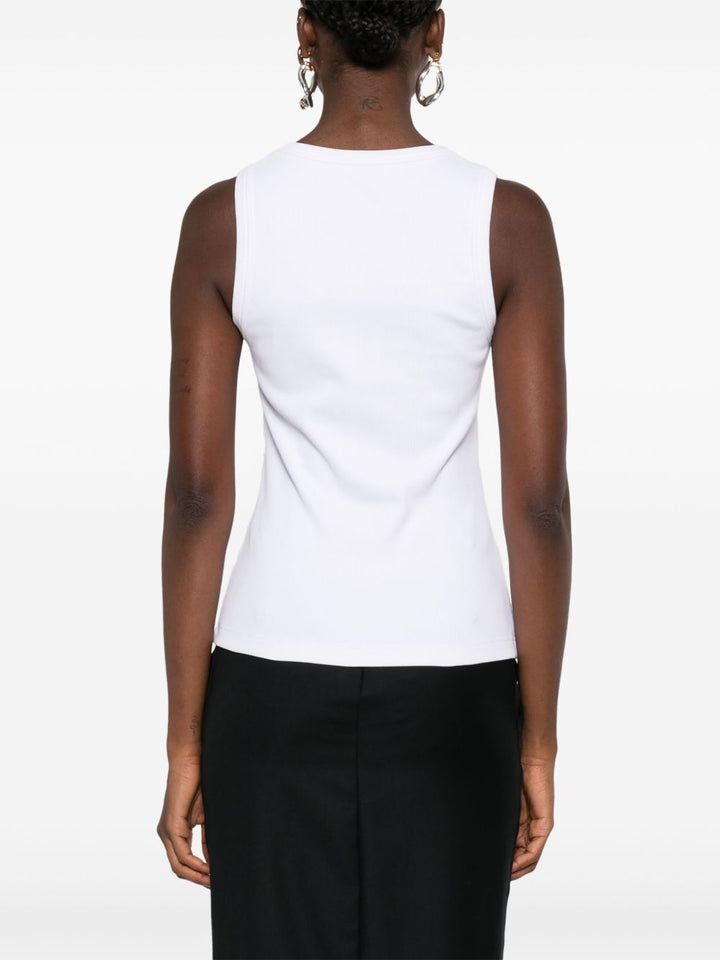 Alexander McQueen
Canotta bianca con placca logo