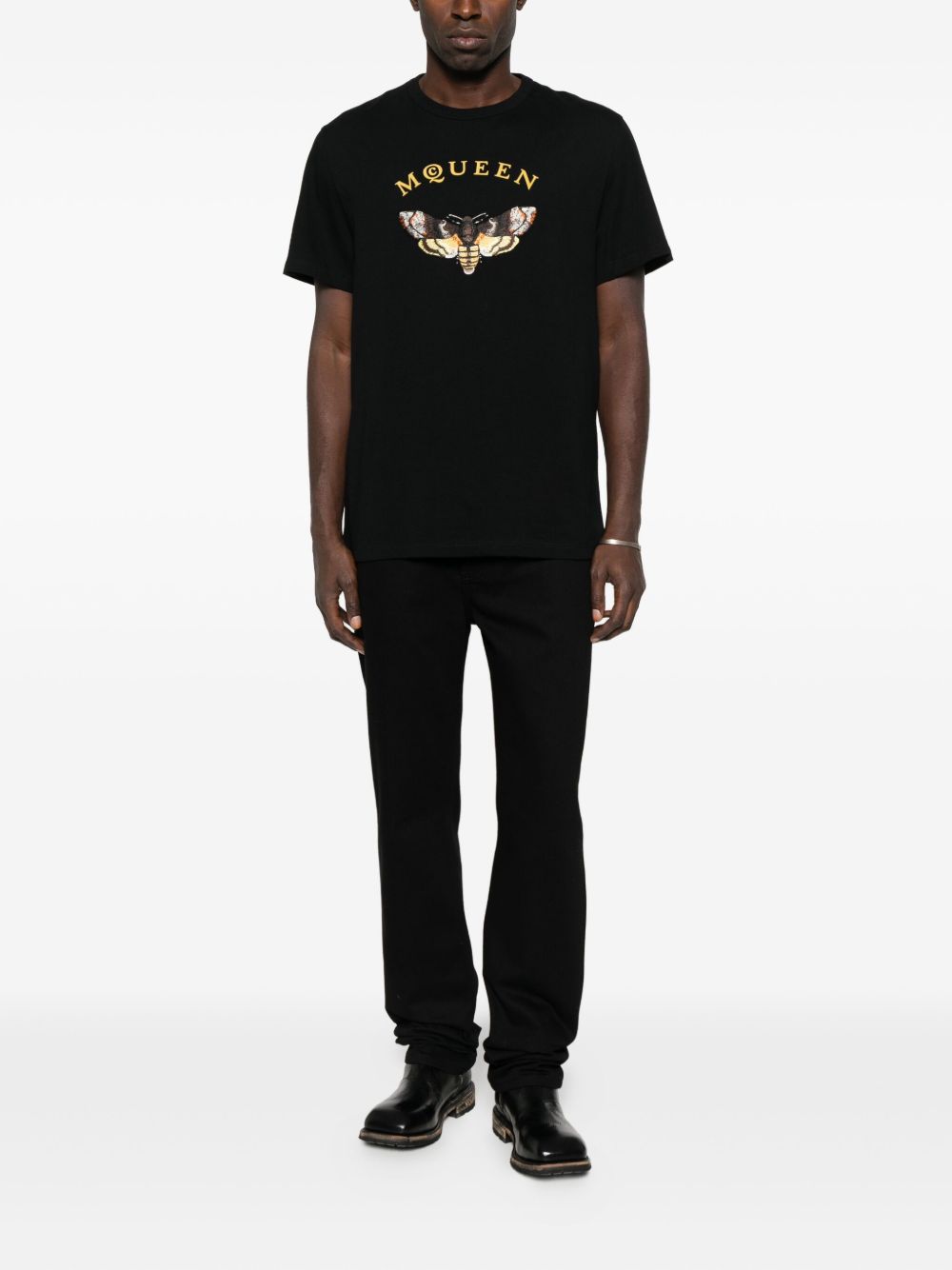 Alexander McQueen T-shirt con ricamo