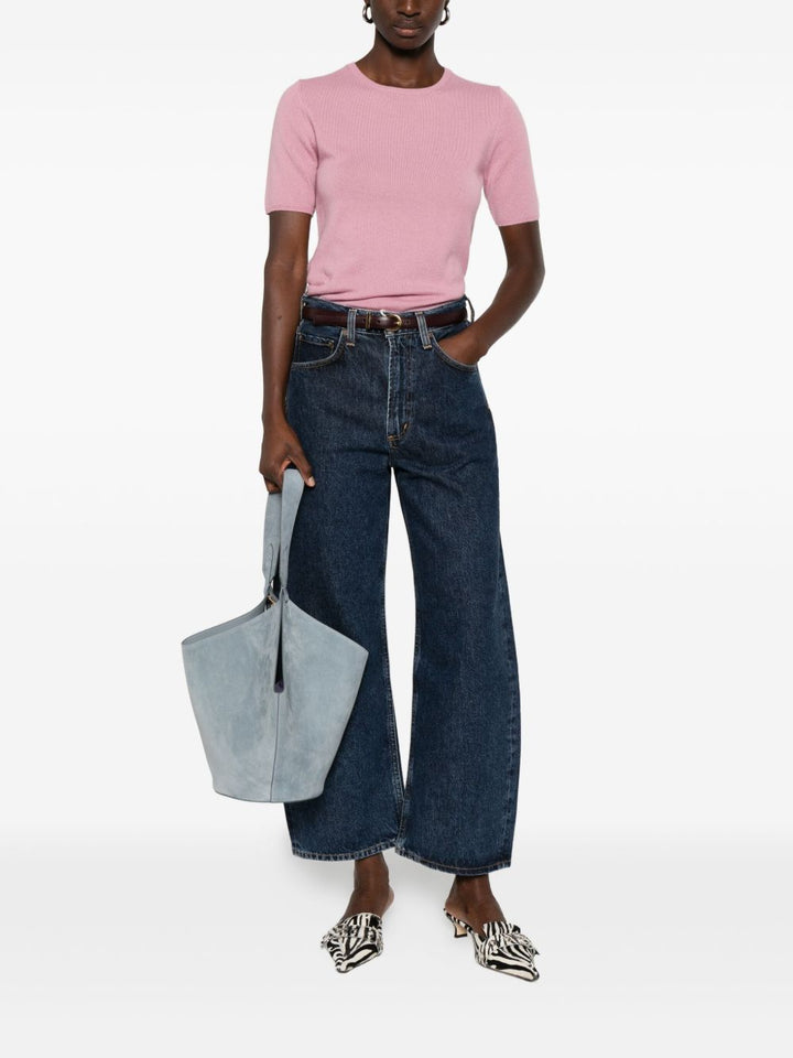 Allude maglione rosa in cashmere