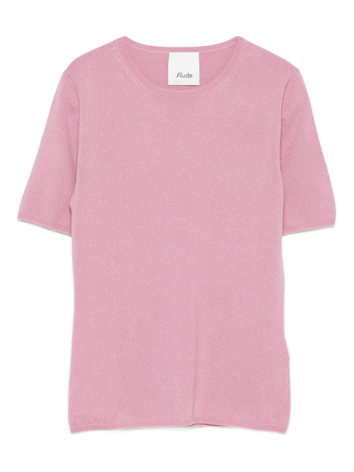 Allude maglione rosa in cashmere