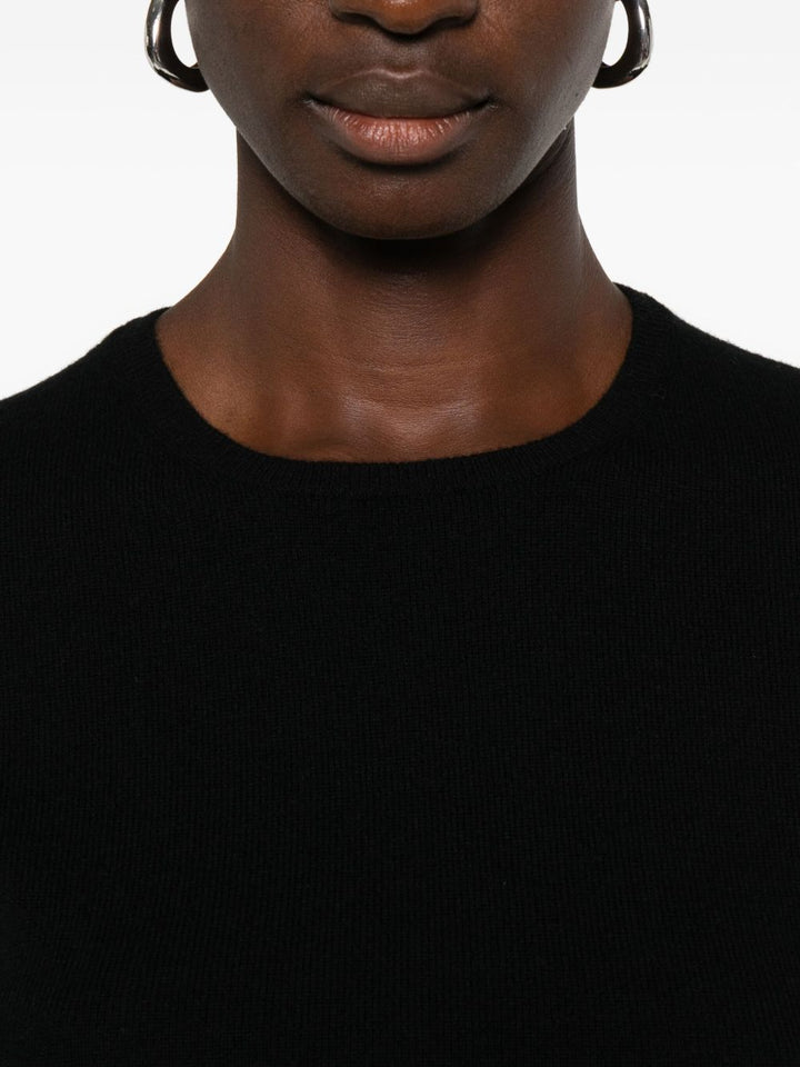 Allude maglione nero in cashmere