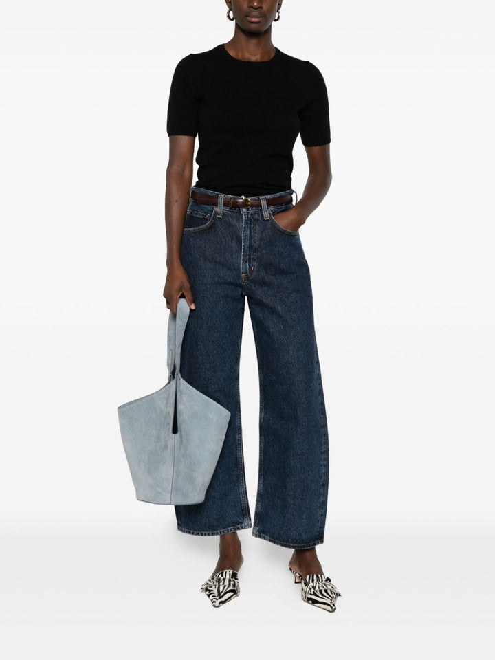 Allude maglione nero in cashmere