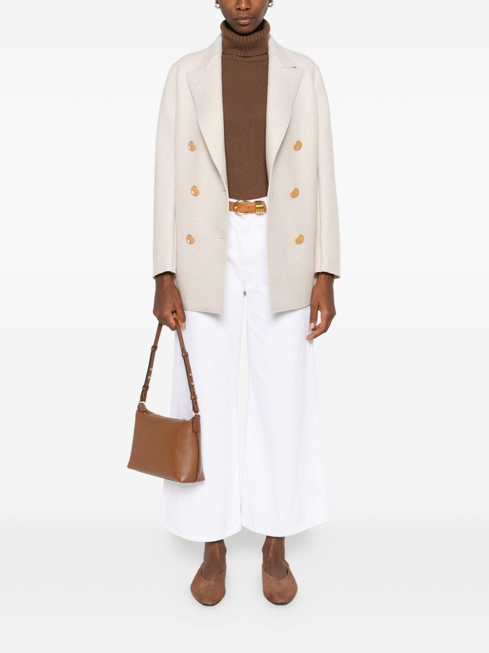 Maglione dolcevita marrone