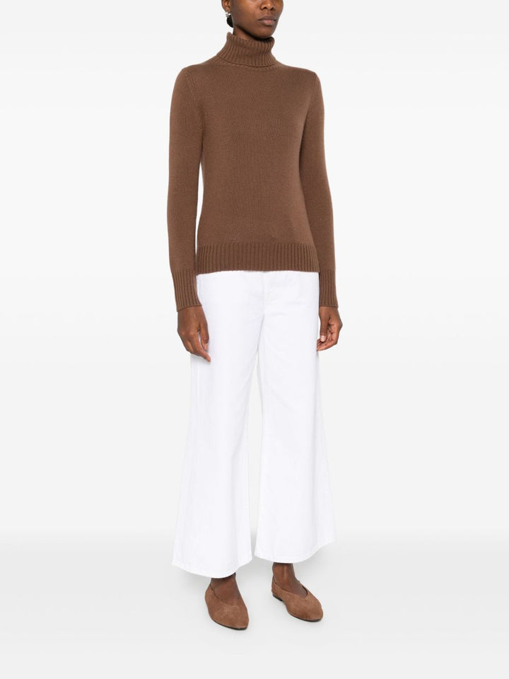 Maglione dolcevita marrone