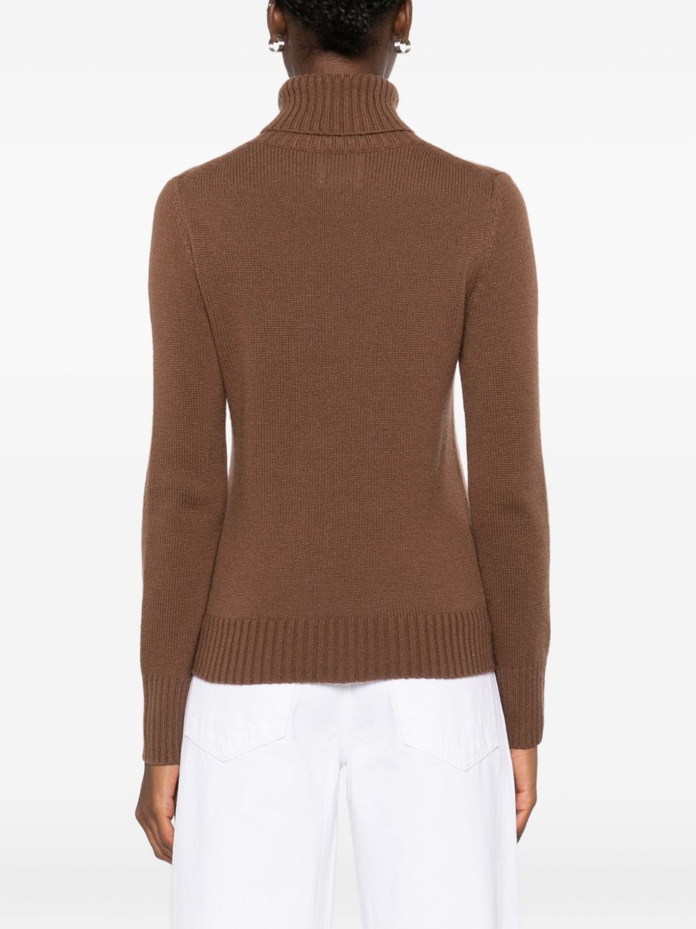 Maglione dolcevita marrone