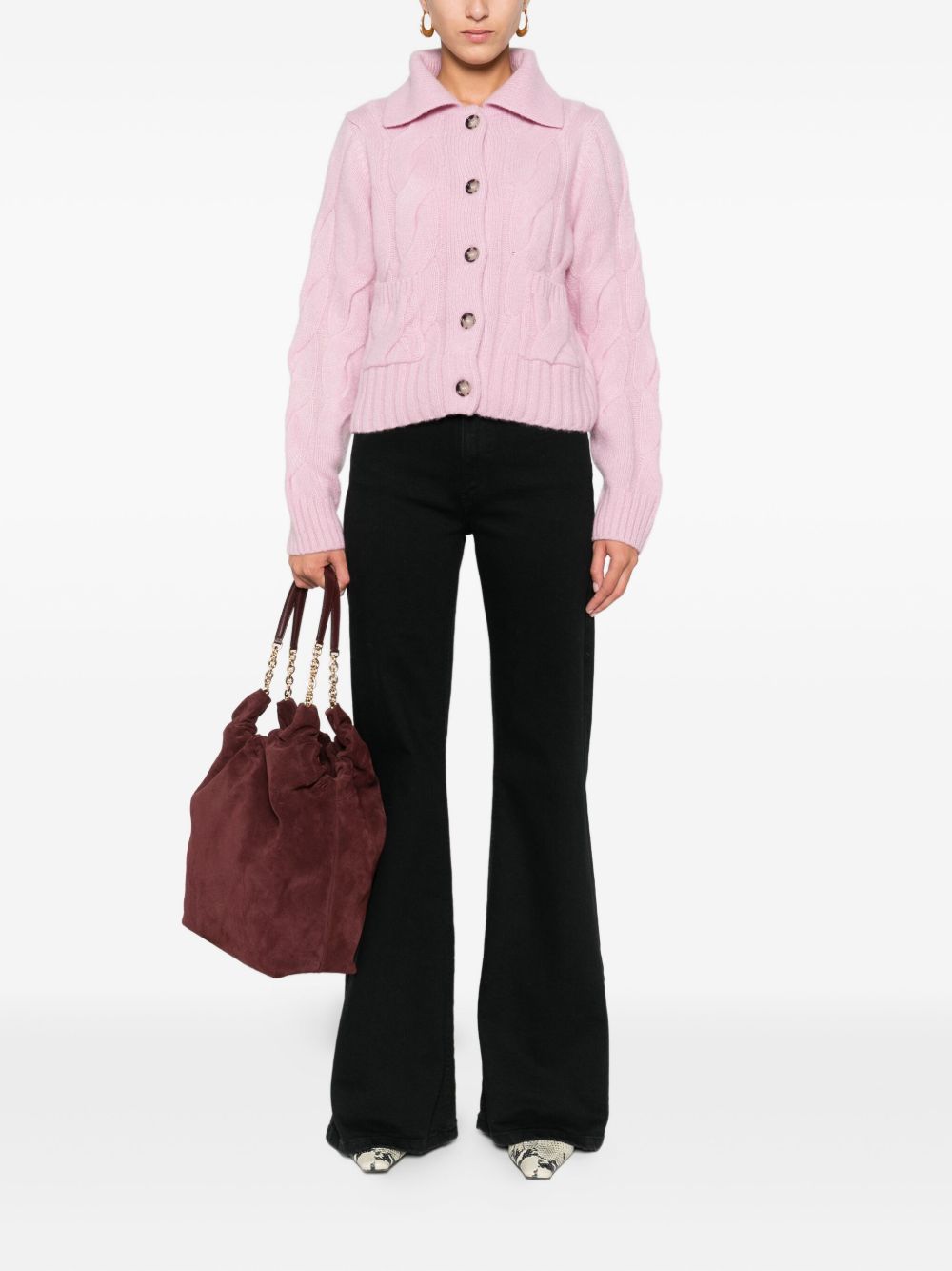 Allude
Cardigan in maglia a trecce