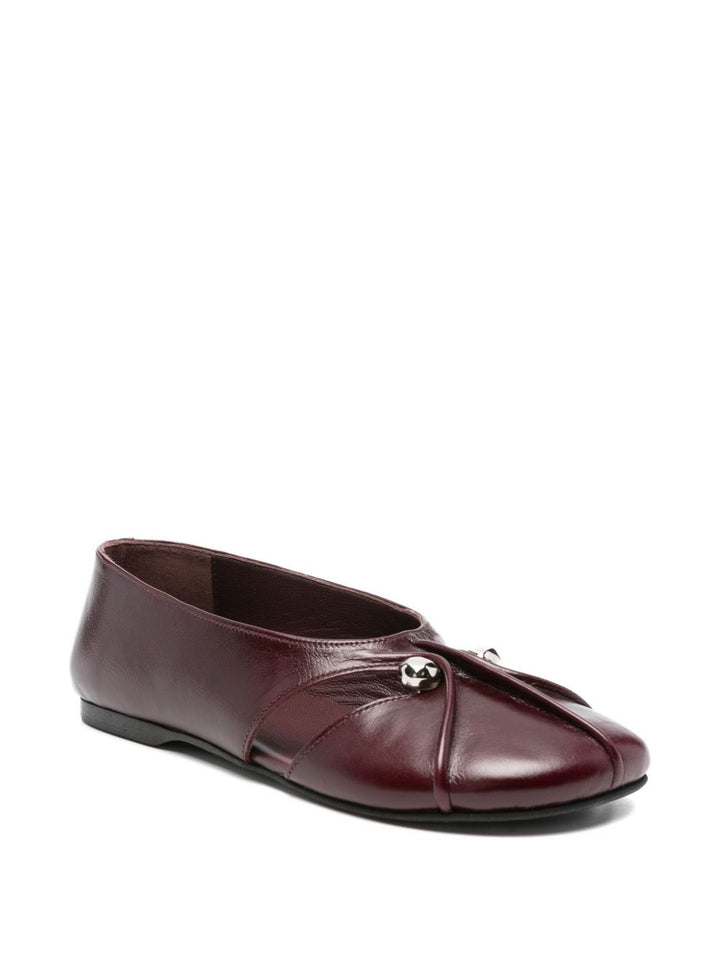 Alohas Ballerine in pelle bordeaux